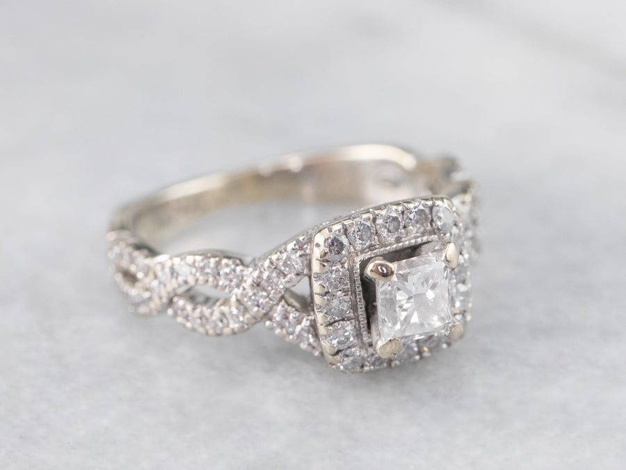 Modern Neil Lane Diamond Engagement Ring