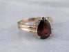 Pyrope Garnet and Diamond Vintage Ring