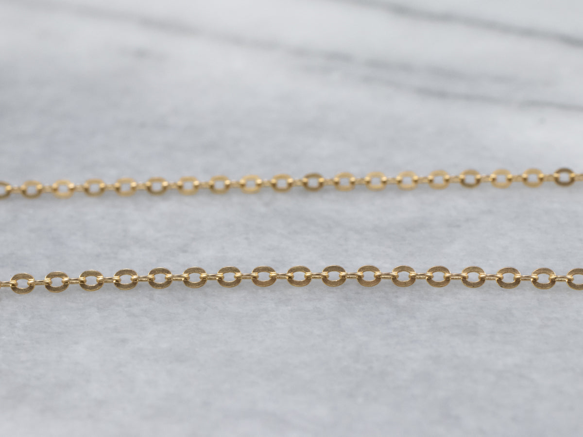 Yellow 18K Gold Cable Chain