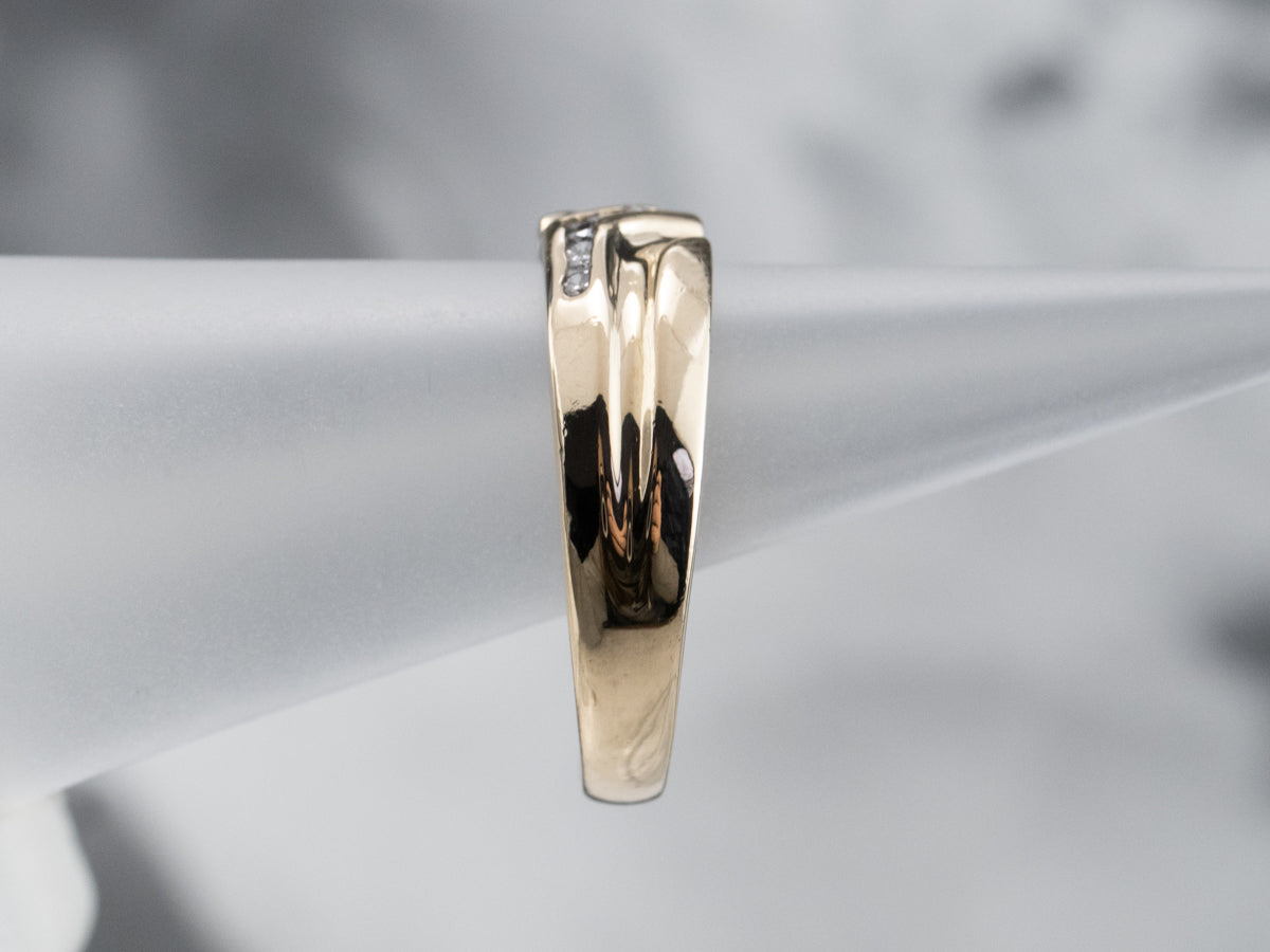 Modernist Channel Set Diamond Band