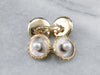 Vintage Mother of Pearl and Seed Pearl Cufflinks