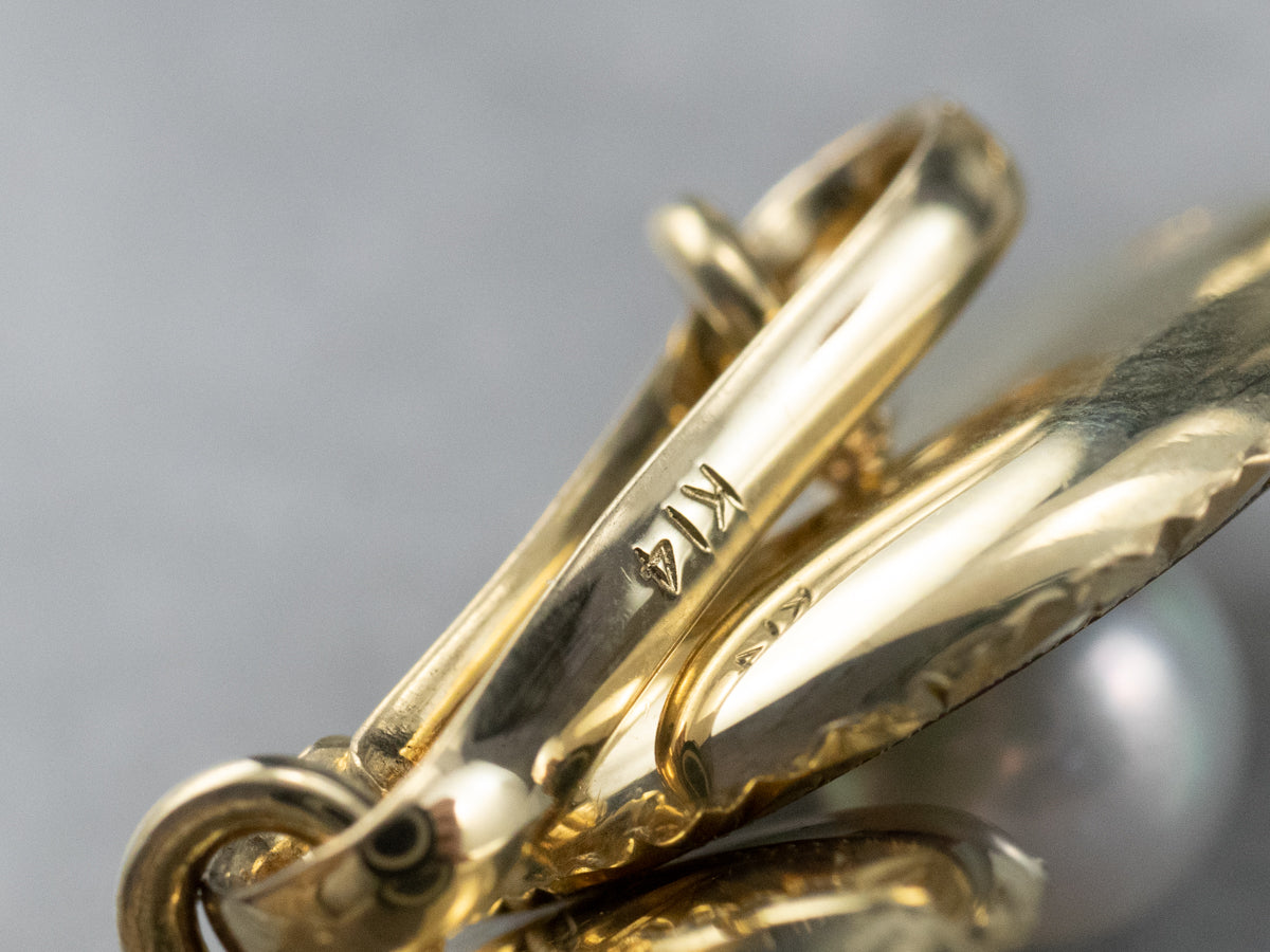 Vintage Mother of Pearl and Seed Pearl Cufflinks
