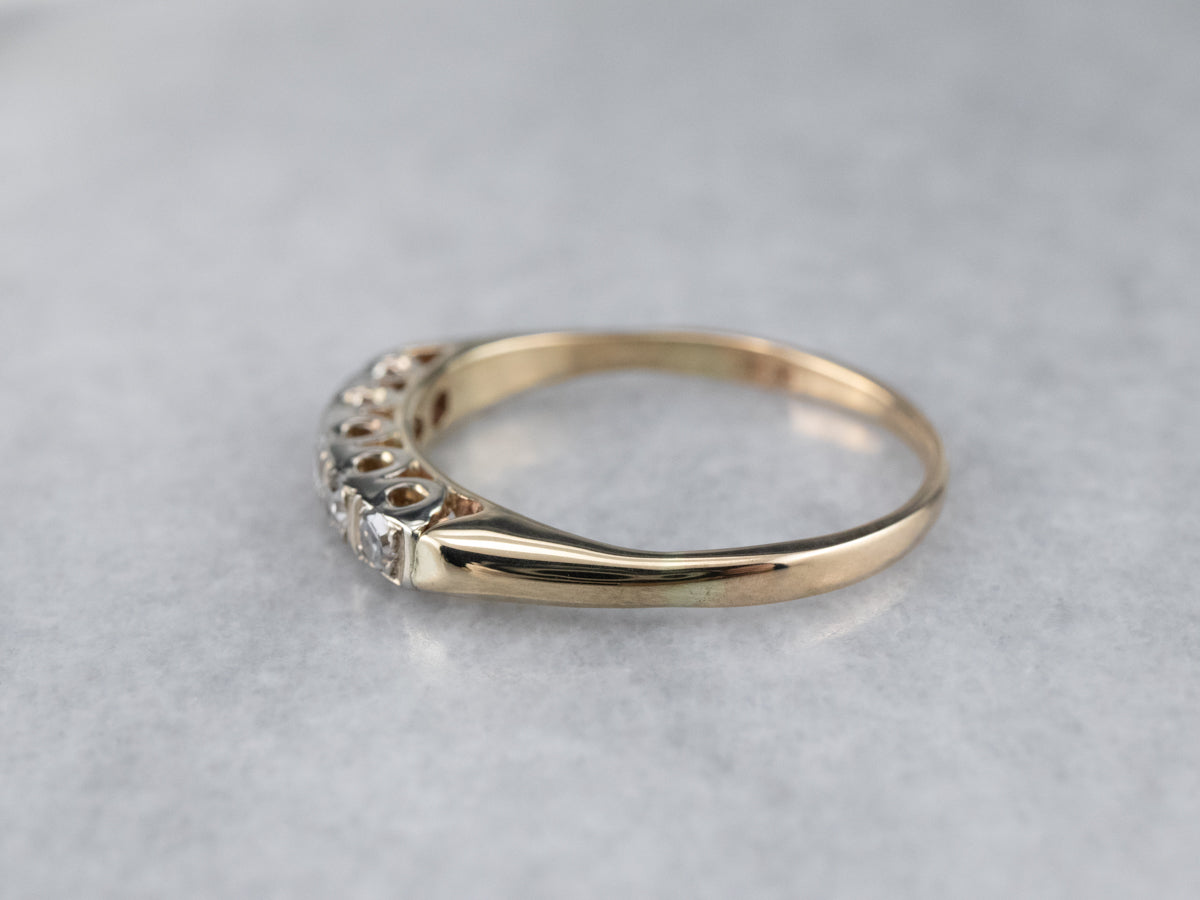 Vintage Bar Set Diamond Band