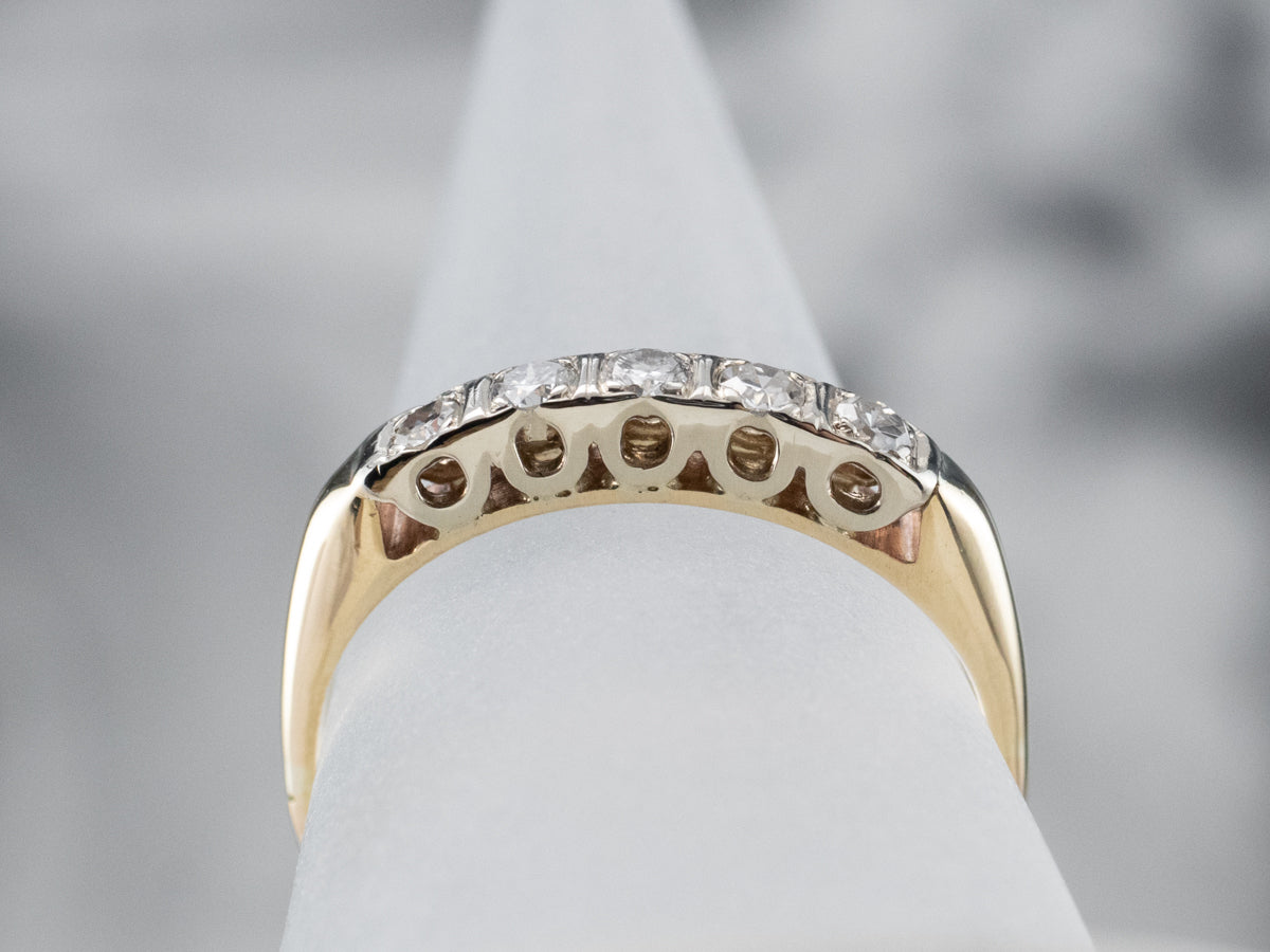 Vintage Bar Set Diamond Band