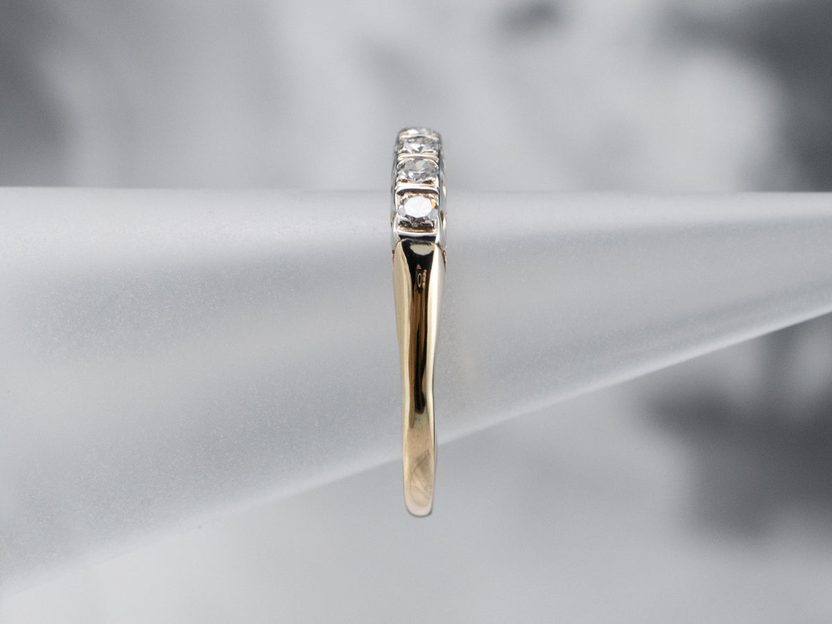 Vintage Bar Set Diamond Band