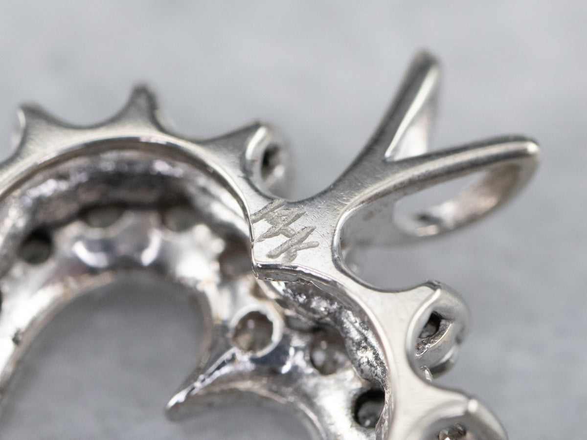 Diamond Heart White Gold Pendant