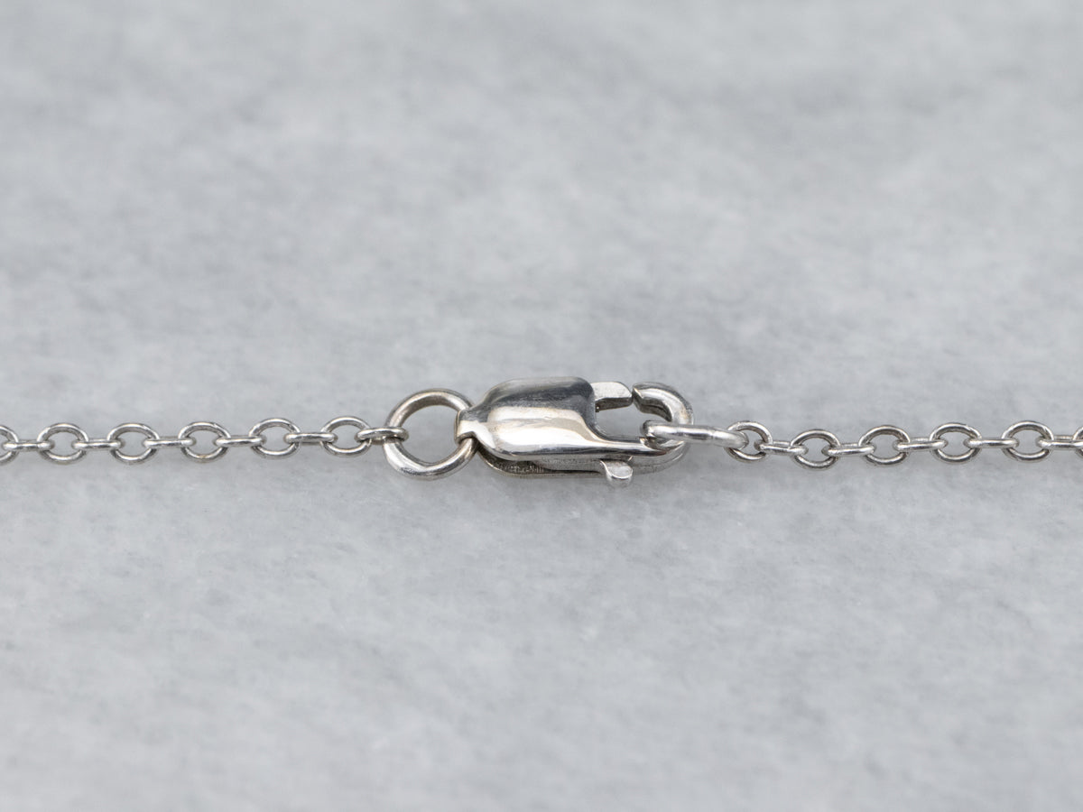 White Gold Botanical Diamond Necklace