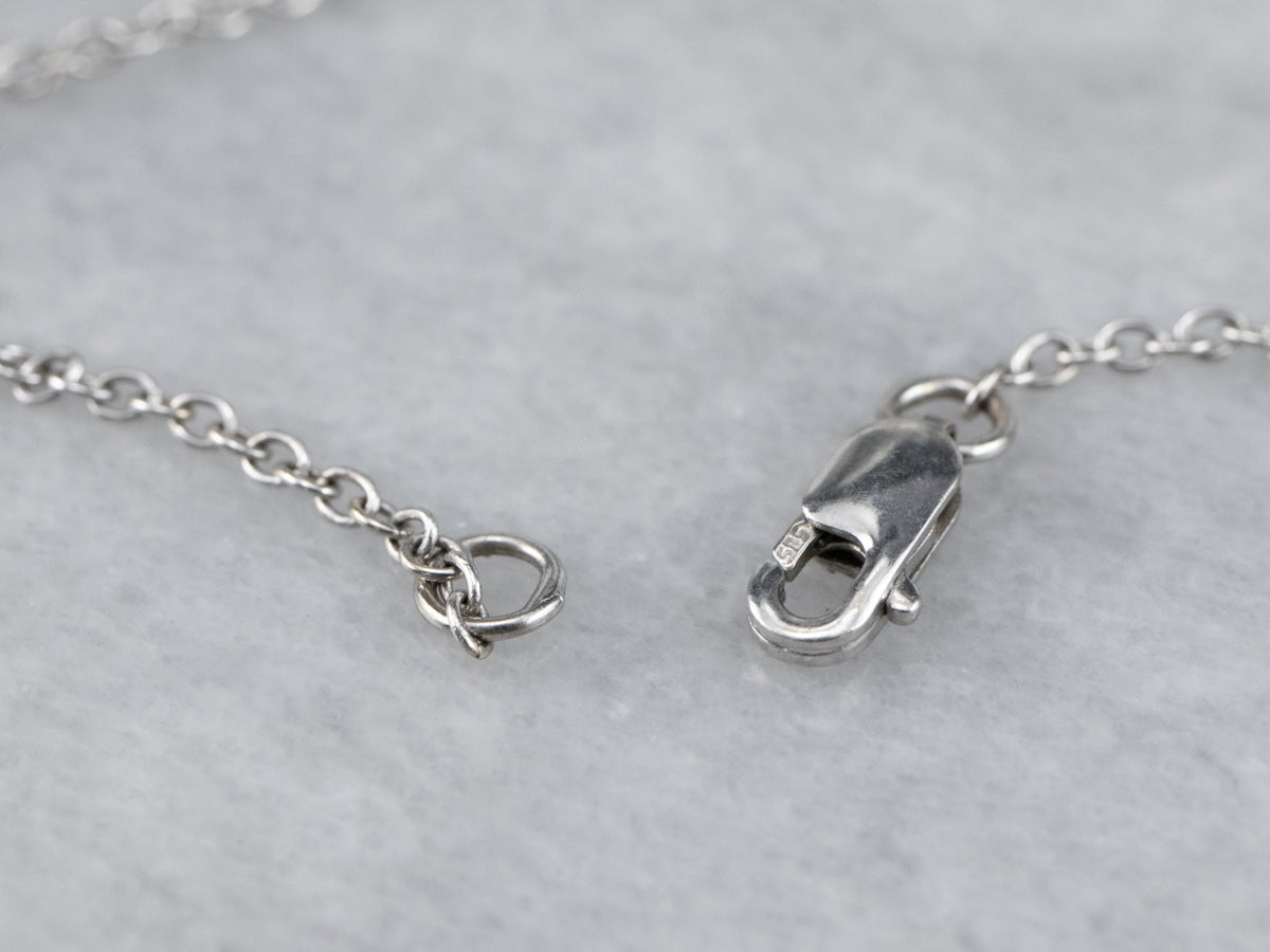 White Gold Botanical Diamond Necklace
