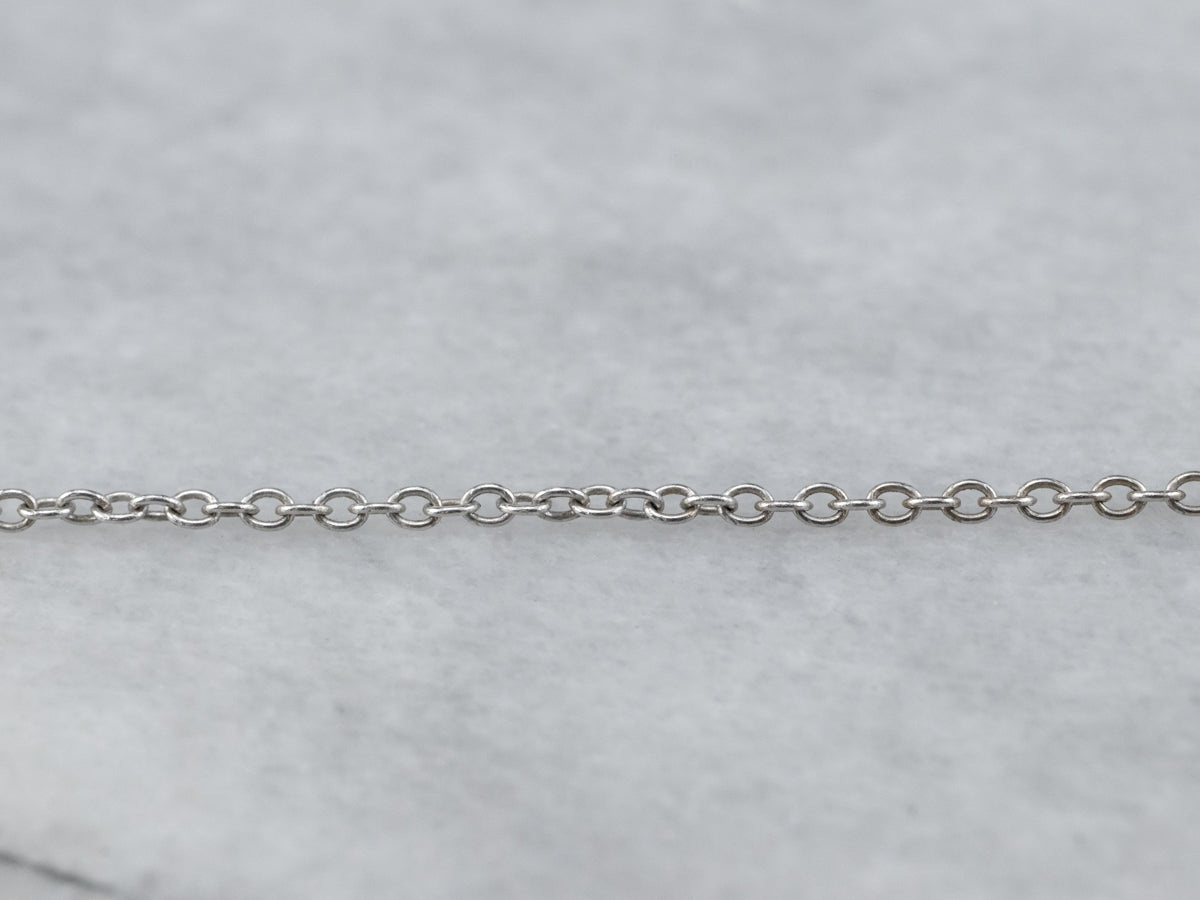 White Gold Botanical Diamond Necklace