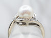 Vintage Pearl and Diamond Bypass Ring