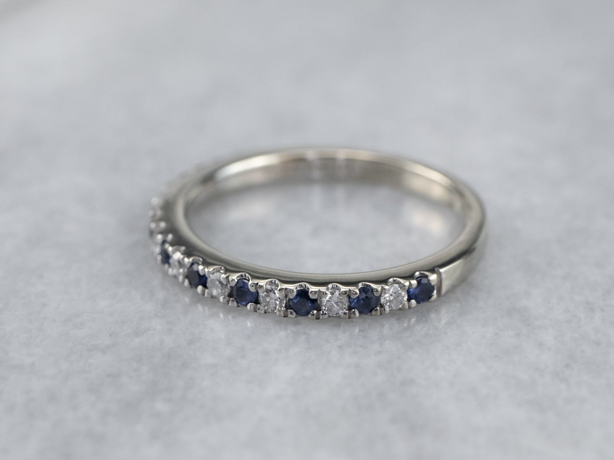 Sapphire and Diamond Band