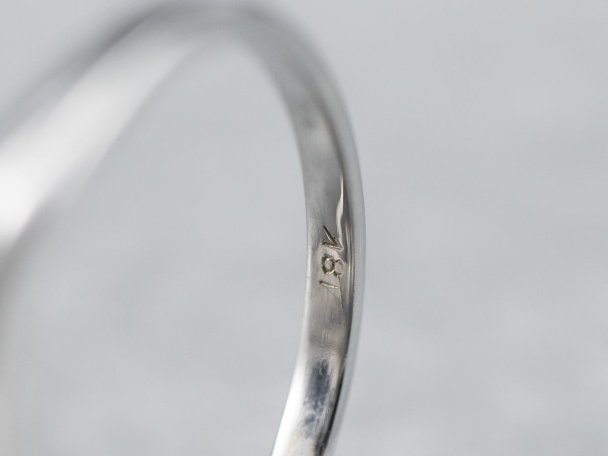 Art Deco Diamond and Synthetic Sapphire Ring