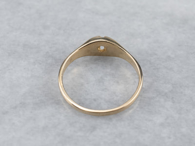 Belcher Diamond Solitaire Engagement Ring