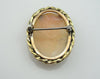 Vintage Shell Cameo Gold Brooch