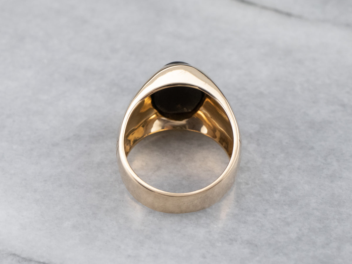 Cat's Eye Sillimanite Statement Ring
