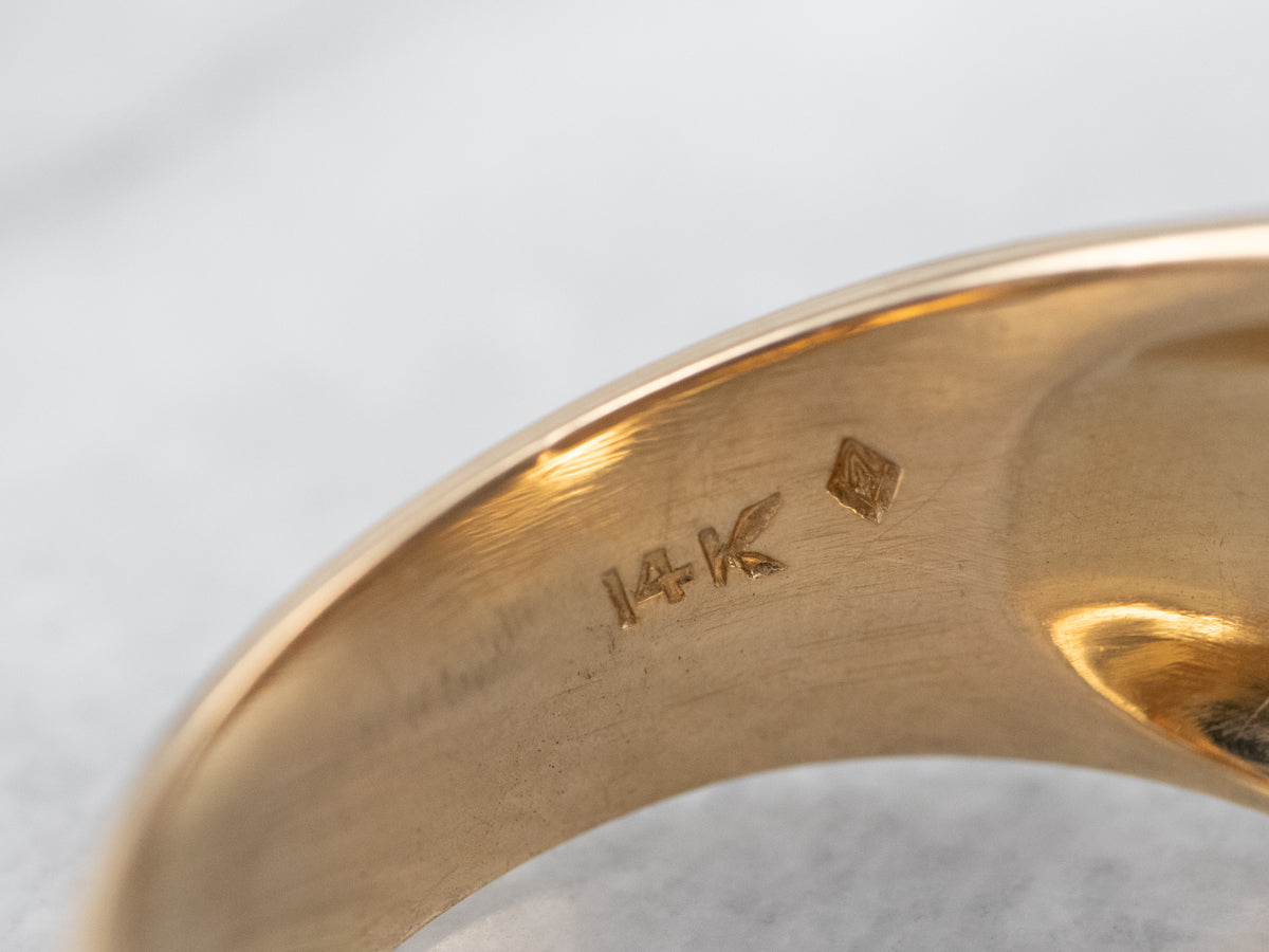 Cat's Eye Sillimanite Statement Ring