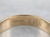 Arch Stamped Gold Band