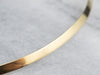 Sleek Yellow Gold Tapered Collar Necklace