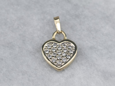 Diamond Heart Cluster Pendant