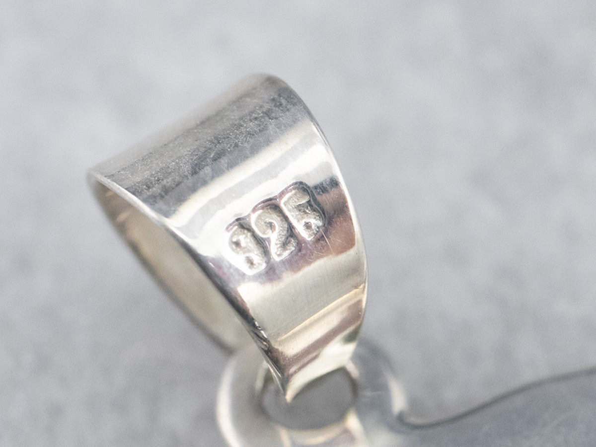 Mixed Metal Maltese Cross Pendant