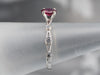 Modern Ruby and Diamond Engagement Ring