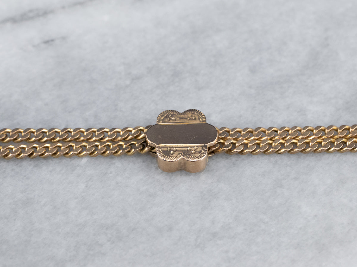 Floral Victorian Lariat Chain