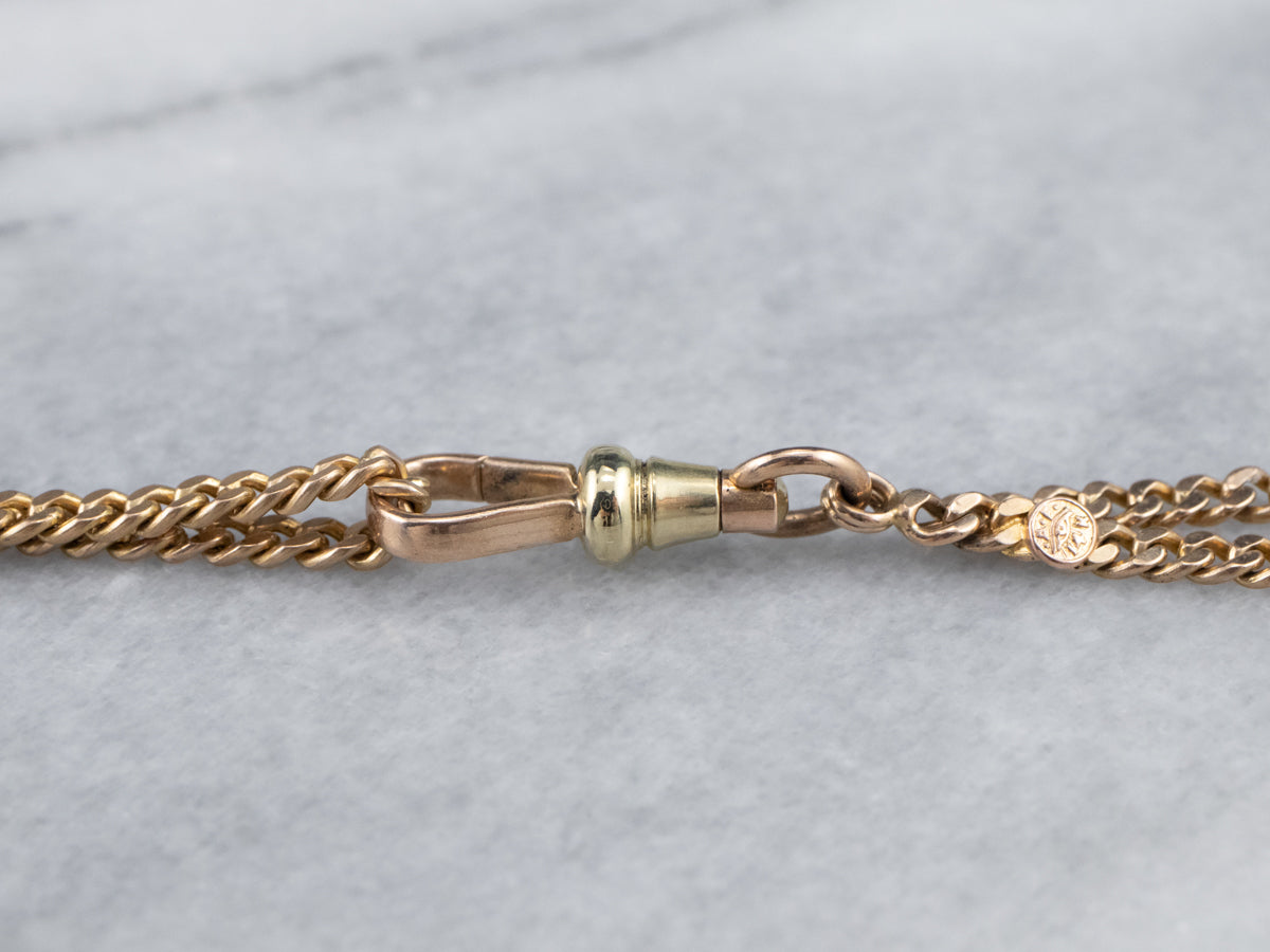 Floral Victorian Lariat Chain