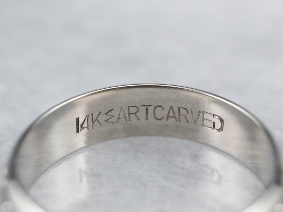 Art Carved Floral Pattern Band