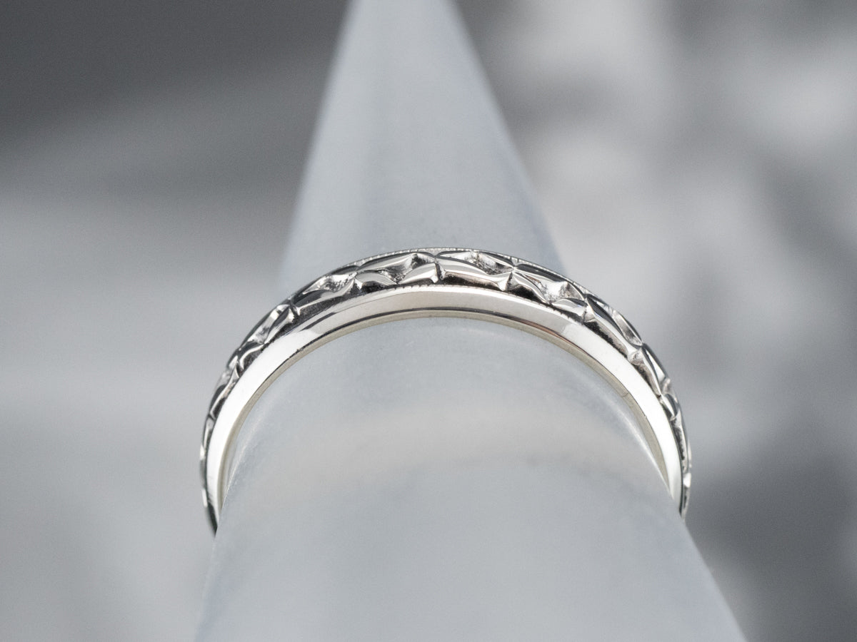 Art Carved Floral Pattern Band