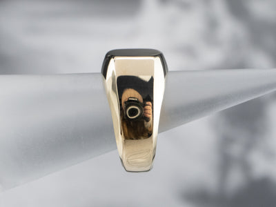 Unisex Gold Signet Ring