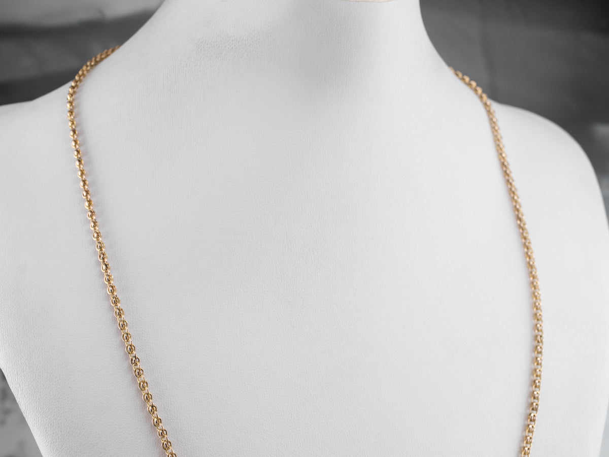 Woven Double Rolo Link Chain