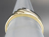 Two Tone Gold Sweeping Diamond Band
