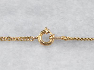 18K Yellow Gold Curb Chain