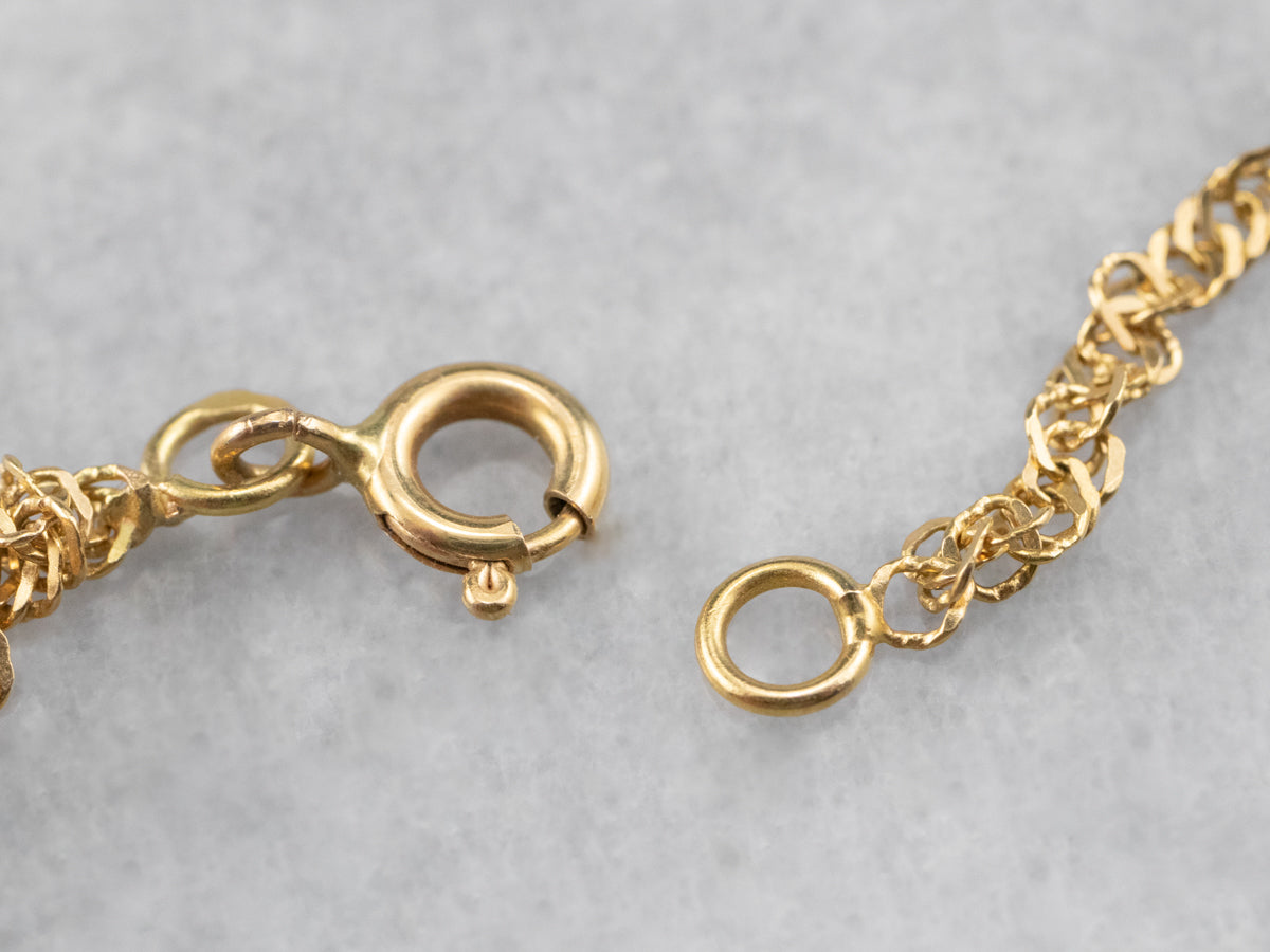 800 Yellow Gold Singapore Chain