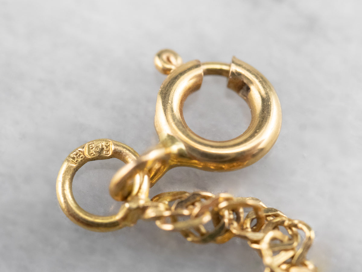 800 Yellow Gold Singapore Chain