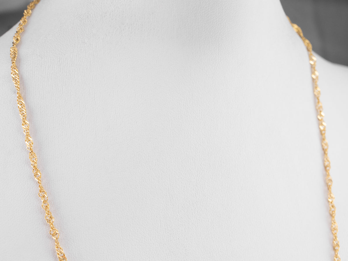 800 Yellow Gold Singapore Chain