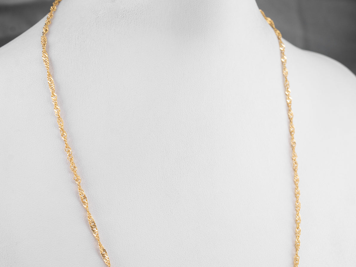 800 Yellow Gold Singapore Chain