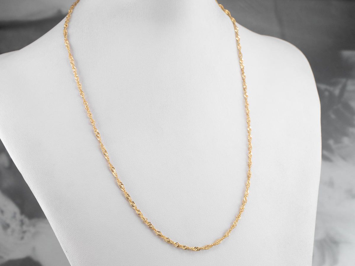 800 Yellow Gold Singapore Chain