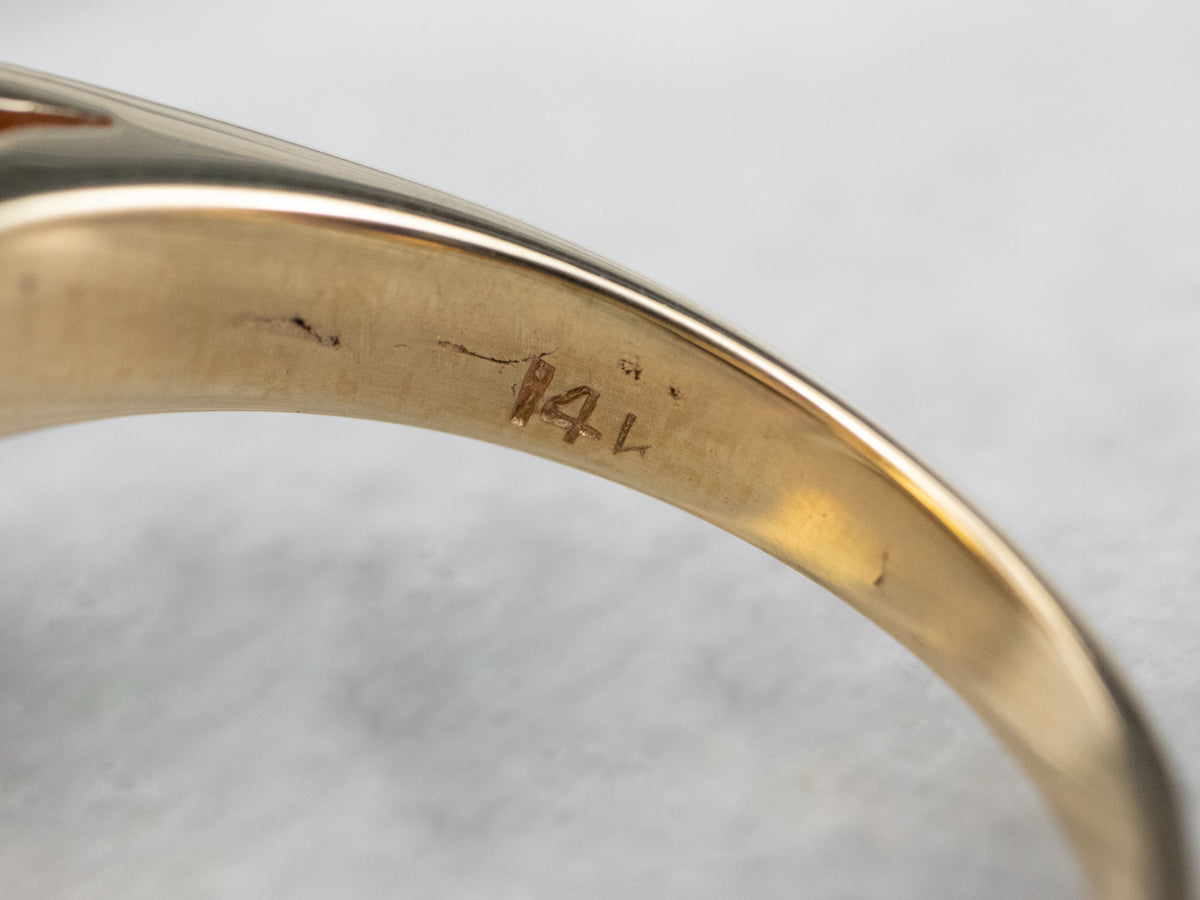 Fantastic Vintage Citrine Cocktail Ring