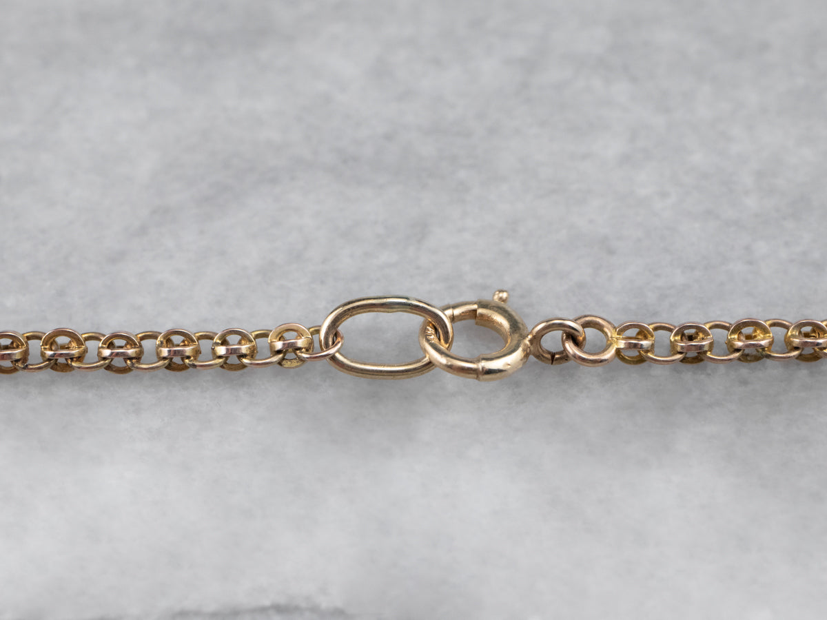 Woven Double Rolo Link Chain