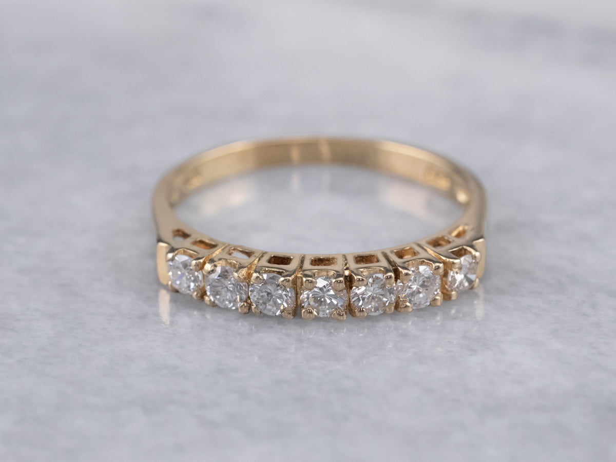 Vintage Gold Diamond Band