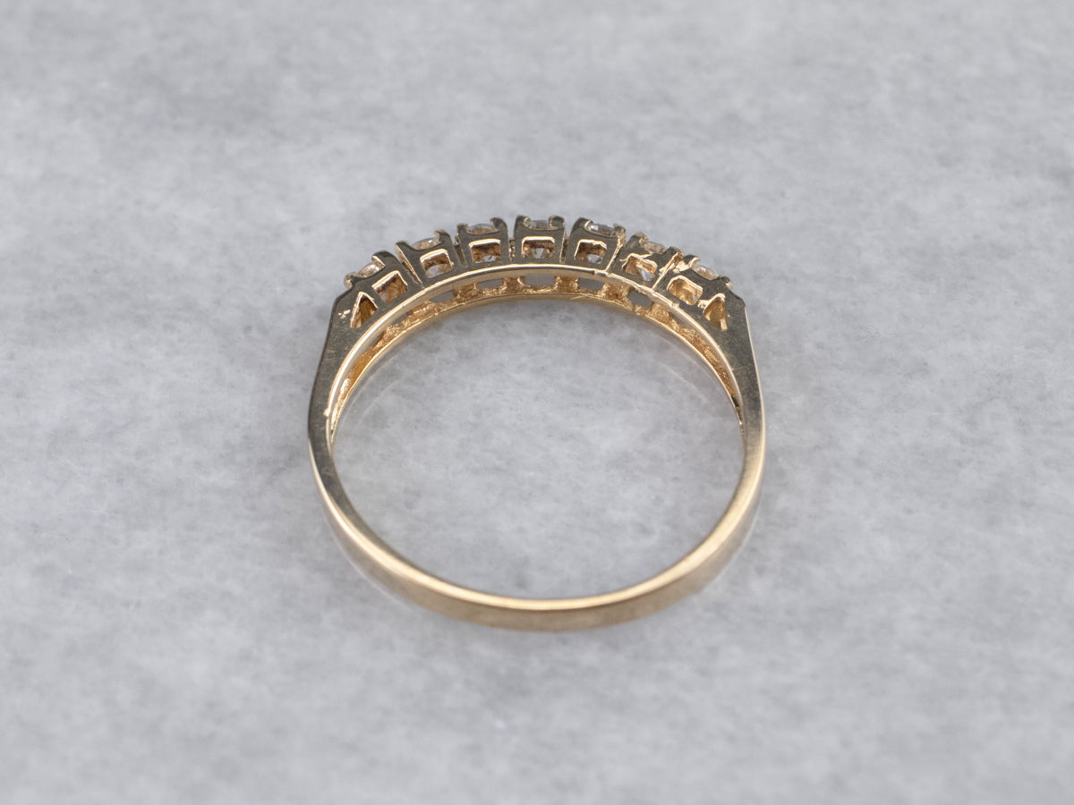 Vintage Gold Diamond Band