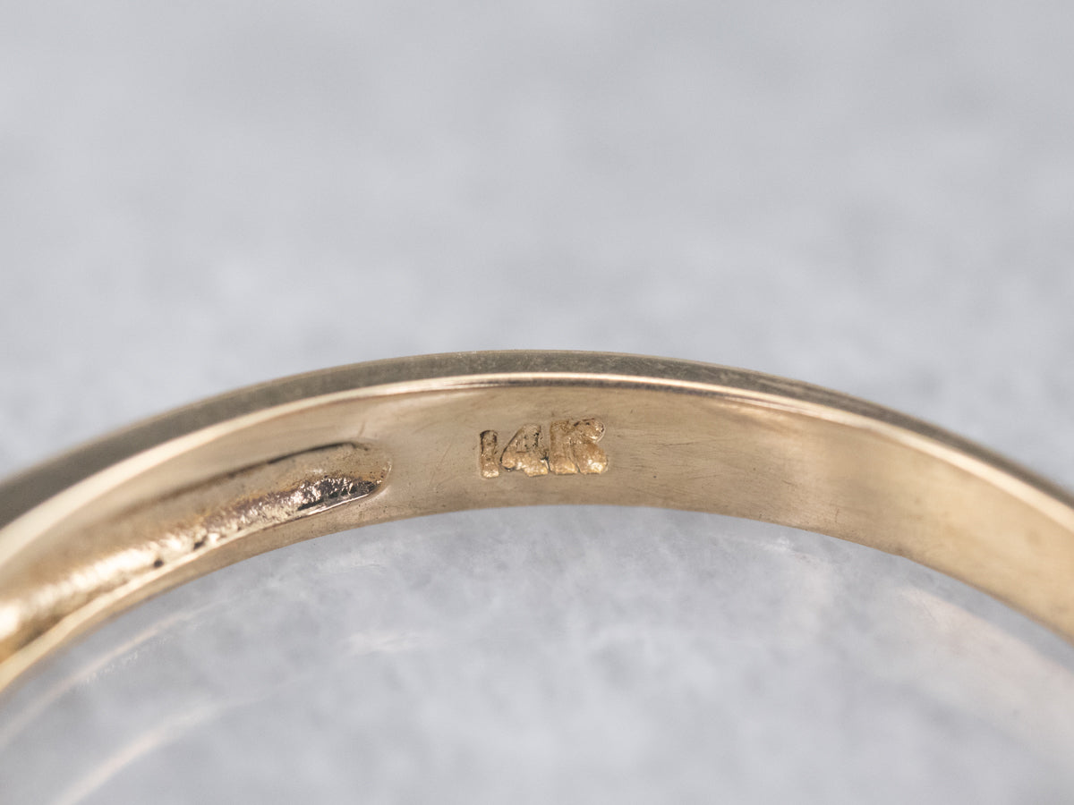 Vintage Gold Diamond Band
