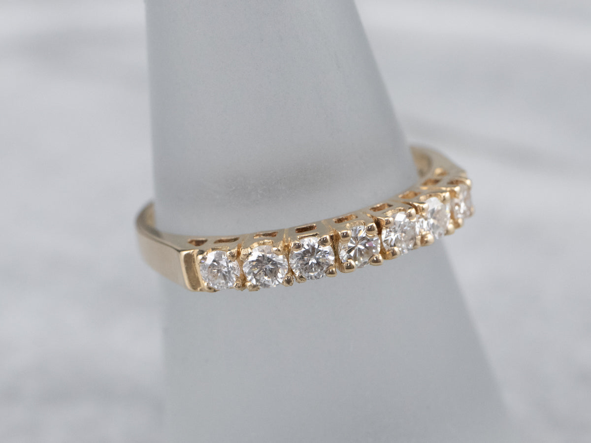 Vintage Gold Diamond Band