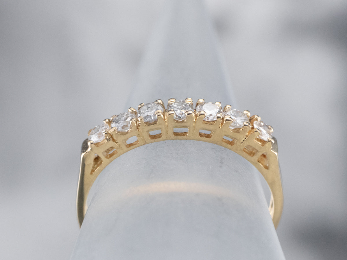 Vintage Gold Diamond Band