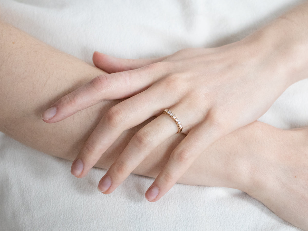 Vintage Gold Diamond Band