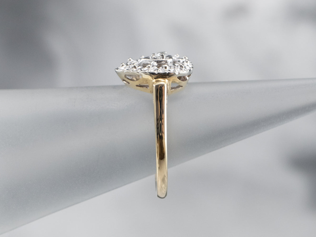 Diamond Heart Halo Ring