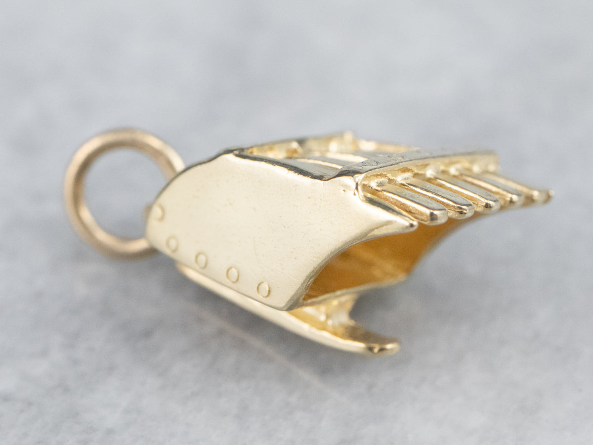 Vintage Cranberry Scoop Charm