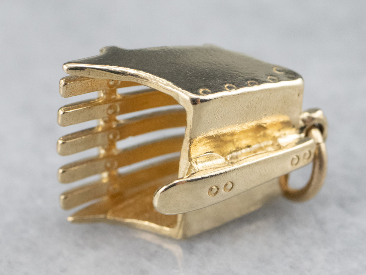 Vintage Cranberry Scoop Charm