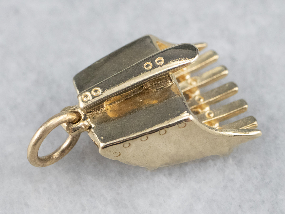 Vintage Cranberry Scoop Charm